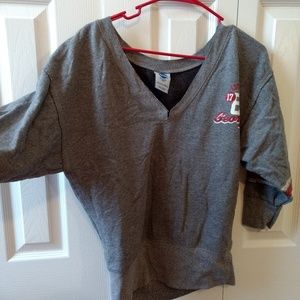 Wide v neck UGA sweatshirt